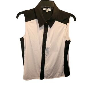 Calvin klein sz. Small black/white blouse nwt